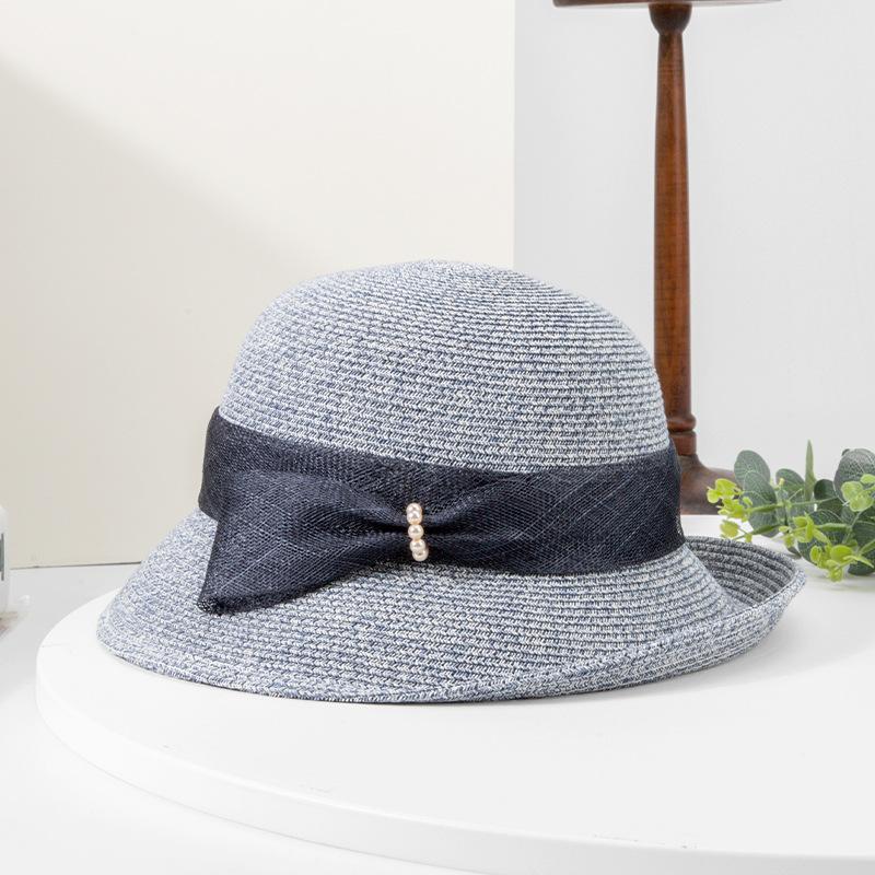 Rongmei Spring and Summer New Straw Sunscreen Fisherman Hat Children Summer Travel Fashion Versatile Seaside Sun Hat
