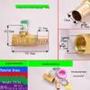 Brass Pagoda Water Pipe Ball Valve (6-19mm) with Hose Switch