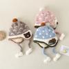 Cartoon Kids Beanie Hat Coral Fleece Infant Toddler Cap Soft Baby Ear Protection Hat  Autumn