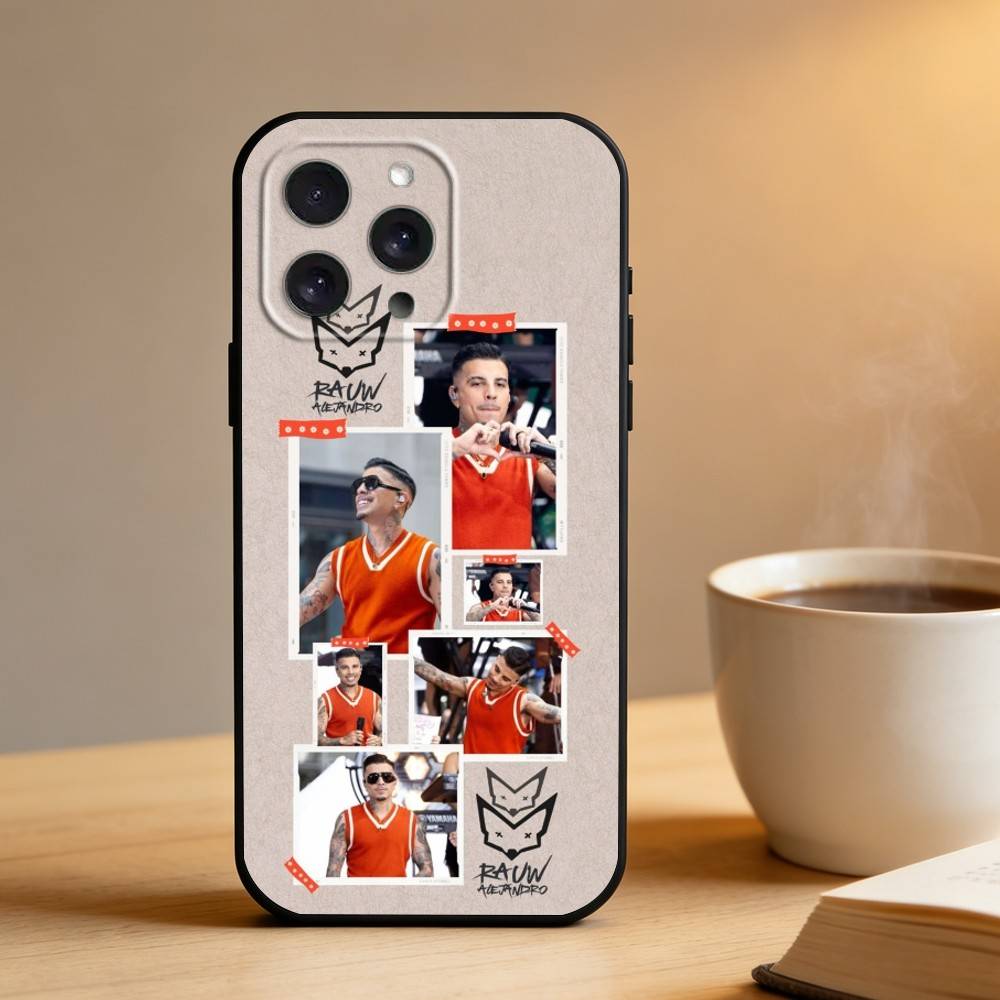 Singer R-Rauw Alejandro Phone Case For iPhone 16,15,14,13,12,17,Pro Max,Plus Silicone Black Case