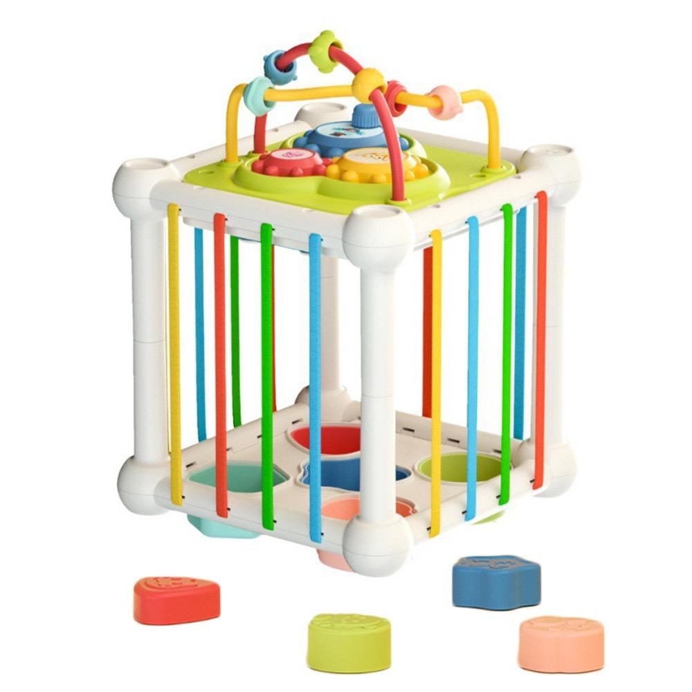 

Multifunctional Educational Shapes Game Cube Shape Matching Cube Educational Play Games 1