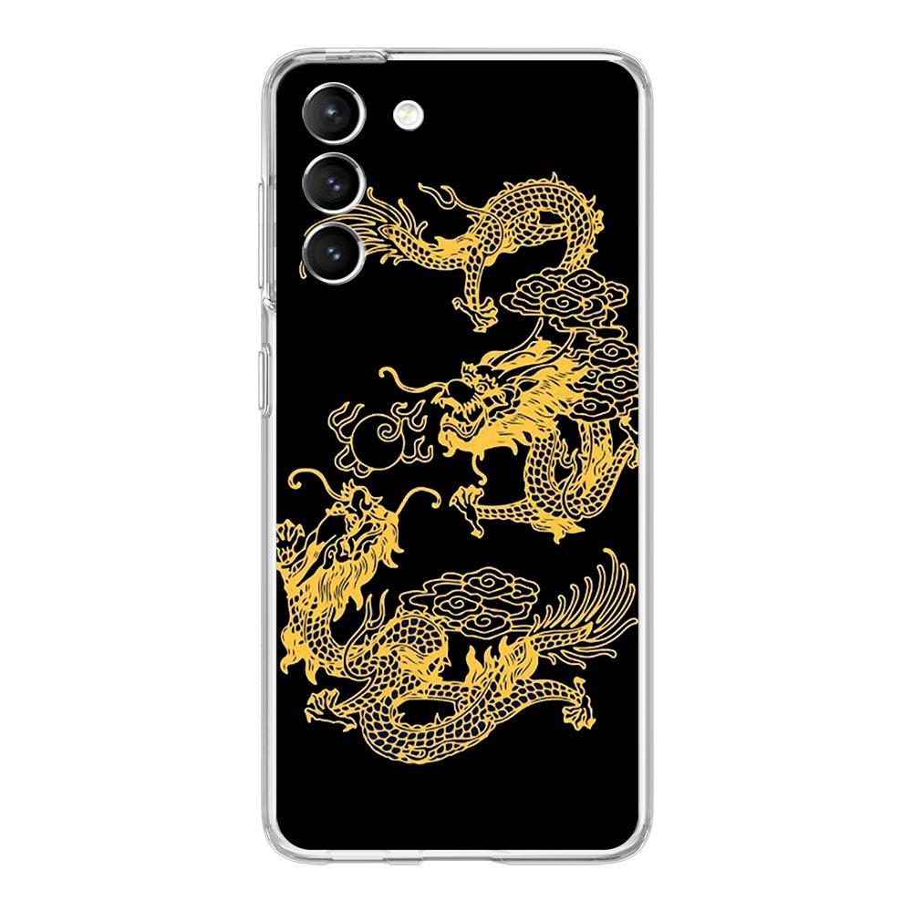 Husa de telefon Dragon Fashion pentru Samsung Galaxy S22 S21 S20 FE Ultra 5G S10 S10E S9 S8 Plus Note 10 20 Husa din silicon moale, transparent