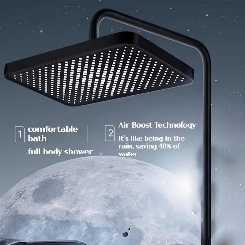 13 Inch Large Water Outlet Pressurized Shower Head Water Heater Large Panel Top Spray Home Bathroom Accessories