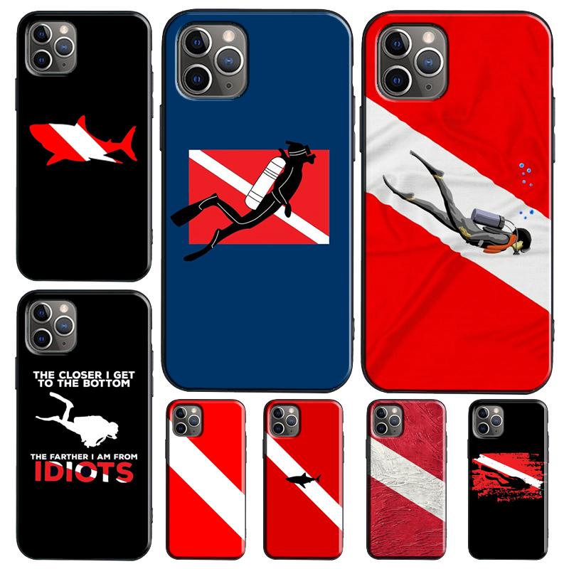 Diver Down Diving Flag Funda For Samsung Galaxy S26 S25 S24 S22 S23 Ultra Plus S20 S21 FE S9 S10 S25 FE Phone Case