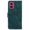 For Motorola Moto G55 5G Case Tiger Imprint Leather Wallet Phone Cover