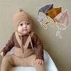 Headgear Baby Knitted Hat Solid Color Infant Pullover Hat Soft Baby Woolen Cap Autumn