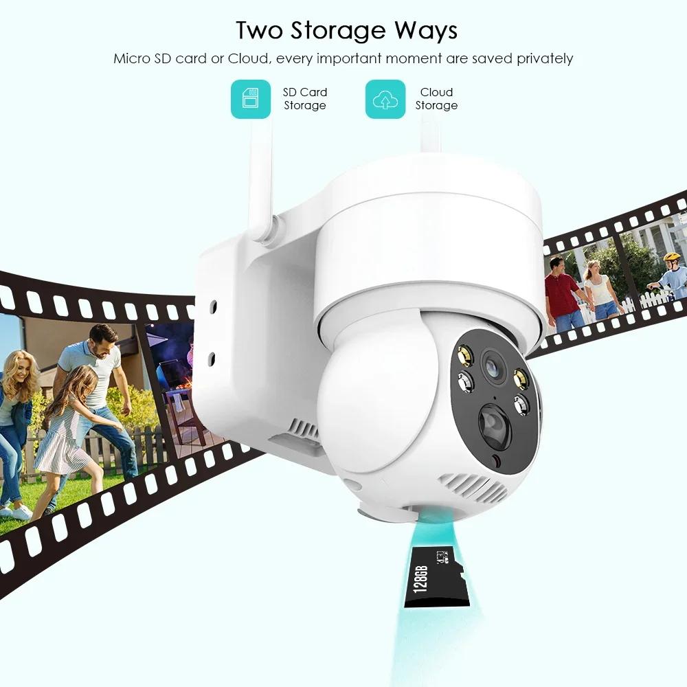 Outdoor Solarbetriebene Netzwerkkamera, HD Nachtsicht CCTV Überwachungskamera, Intelligenter Drahtloser WIFI Videoaufzeichner