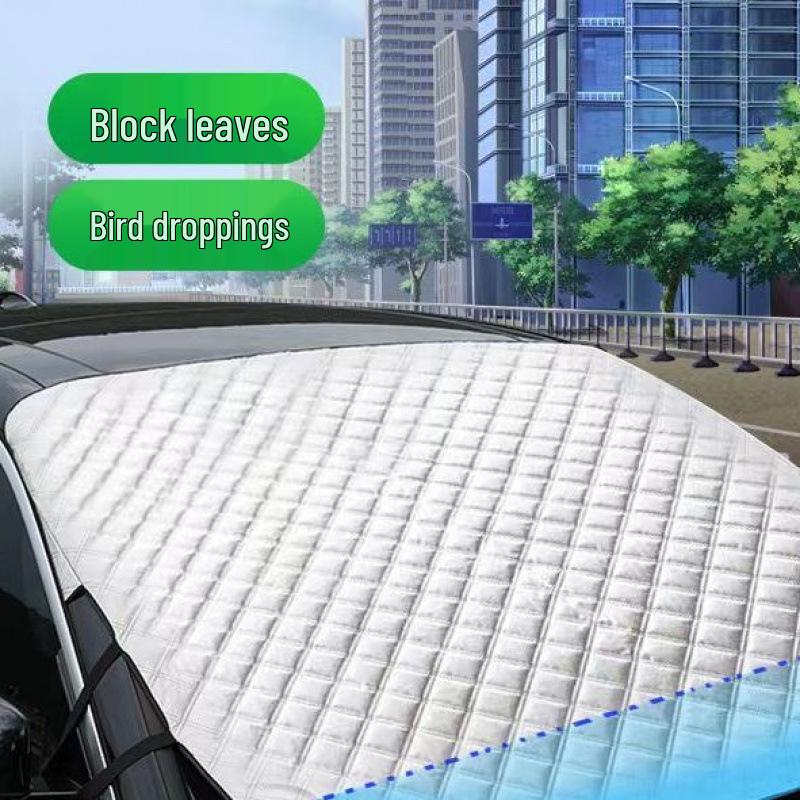 Magnetic Universal Car Sunshade Windshield Cover - Thickened Sun Protection & Heat Insulation Cloth Upgraded Version: Large [SUV/Off-road Universal]