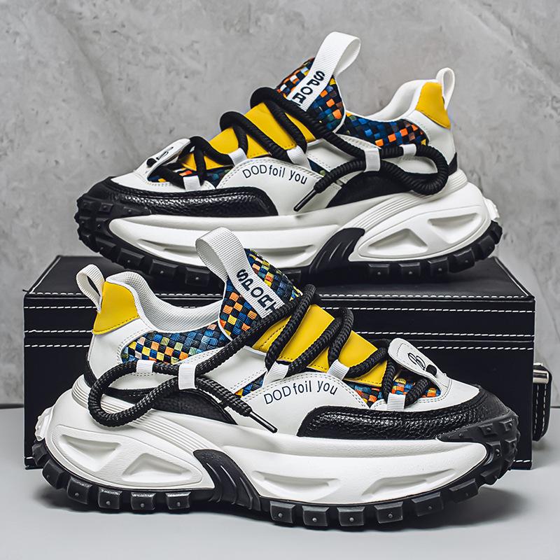 Shoes for Men High Quality Trend Light Platform Sneakers Fashion Retro Heightening Casual Thick Sole Men Shoes Zapatillas Hombre