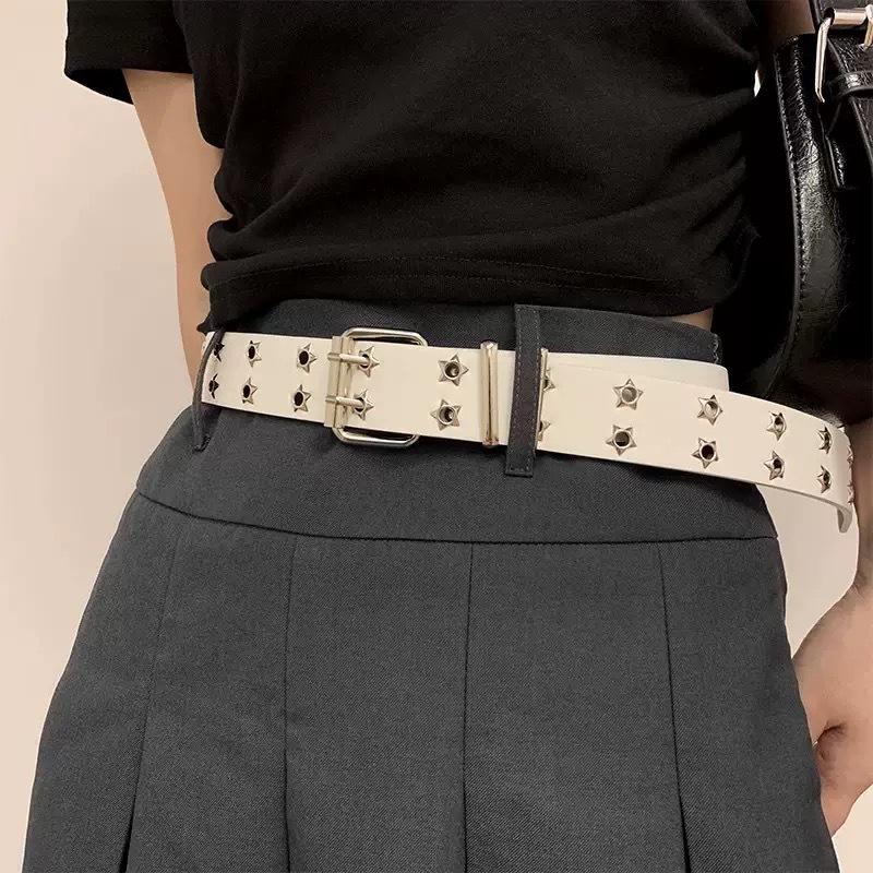 Belt - Bohemian vintage American brown leather belt waist chain accessory for skirts, ethnic style waist belt, grassland style