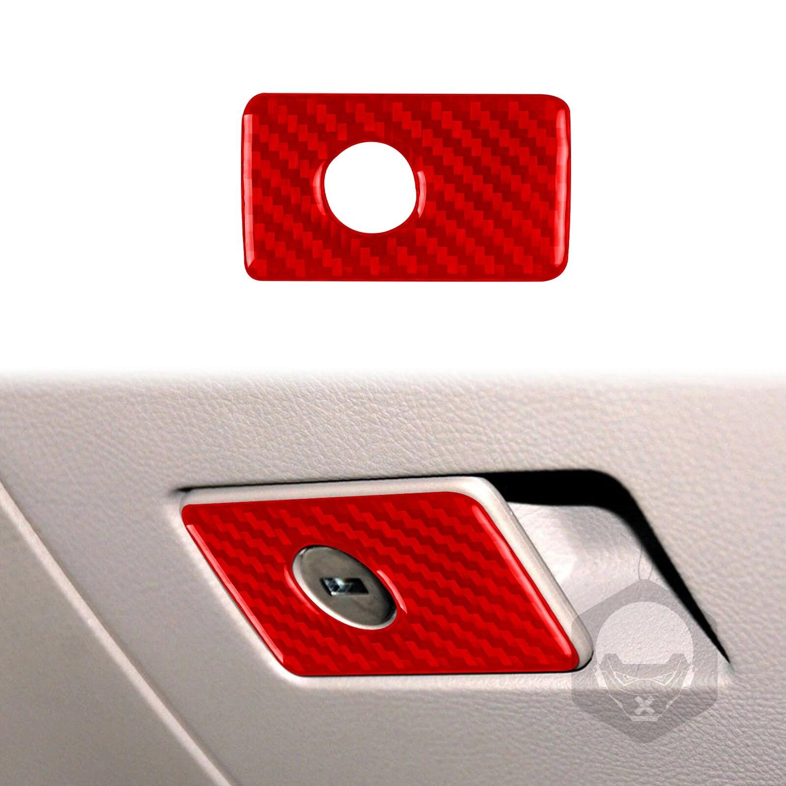 

Для Volkswagen VW Passat 2006 2007 2008 2009 2010 2011 аксессуары углеродное волокно салон автомобиля перчаточный ящик ручка отделка наклейка красный