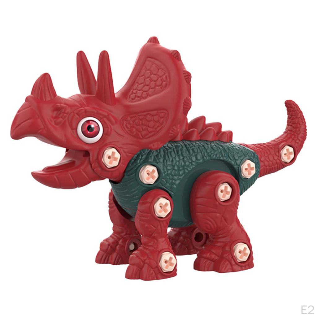 Dinosaur Toy Set, Deformed Action Figure, puzzle Construction play set with Screwdriver