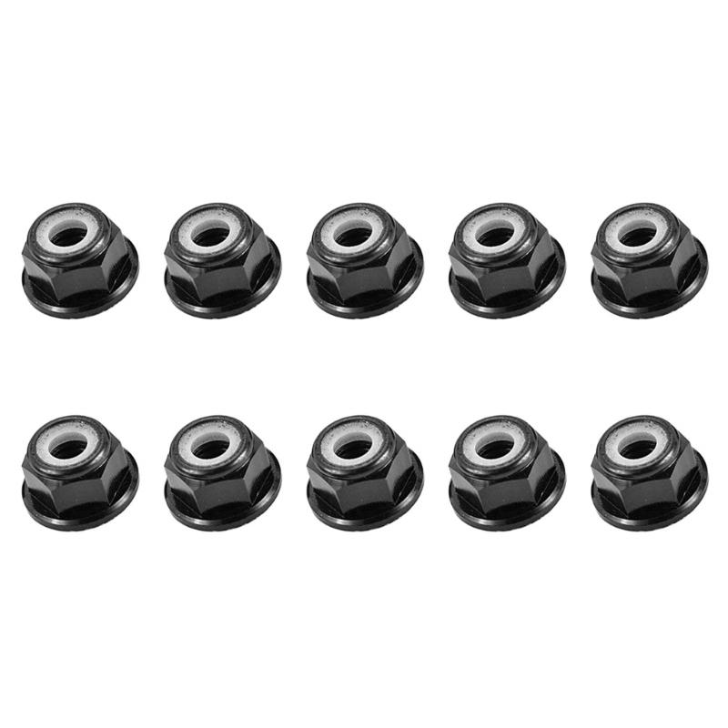 

10 шт. Алюмінієві контргайки Фланцева нейлонова контргайка для дронів з дистанційним керуванням Надійне кріплення Машинобудування Автомобільне обладнання 1