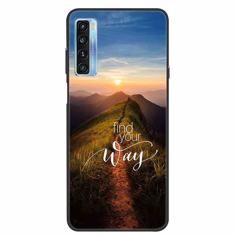 For TCL 20L Case Cute Painted Soft Silicone Back Cover for TCL 20L+ Plus T775H Phone Cases TPU Bumper For TCL 20S 20 L T774H