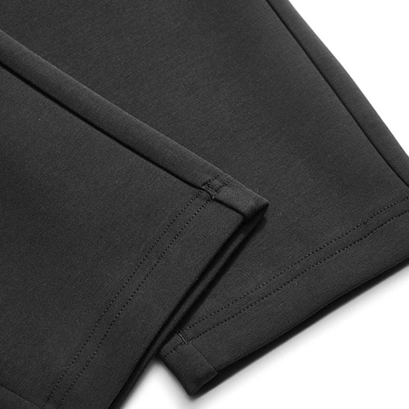 FILA Athletics Logo Mid-Waist Slim-Fit Knit Pants Men Bottoms Black A11M031605FBK