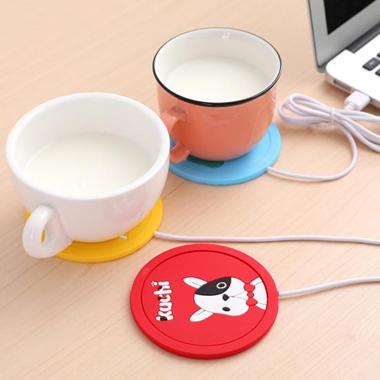 Mug Warmer Mat Toughness Silicone USB Eco-friendly High Coffee Mug Warmer Decorative Pad