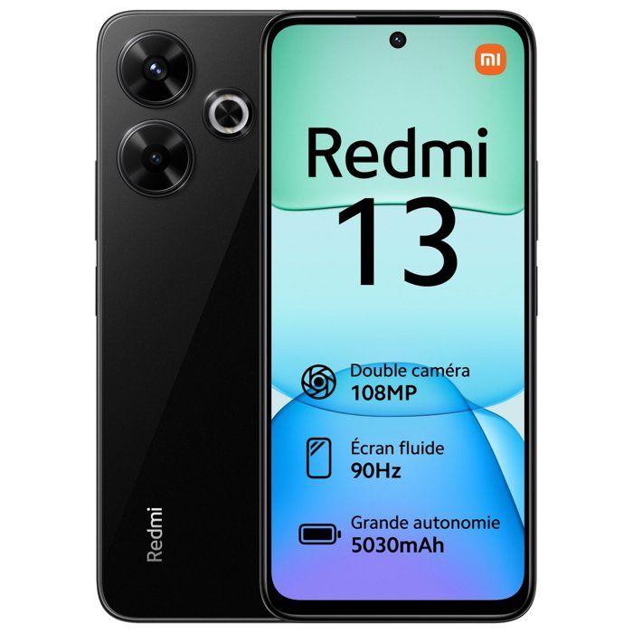 Xiaomi Redmi 13 6,79" - 8 Go RAM 256 Go, Écran FHD+ 90Hz, Double 108MP, Batterie 5030mAh