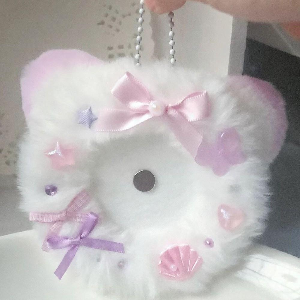 Lace Magnetic Anime Badge Holder Rose Ornate Ribbon Badge Flower  Ita Bag Accessories