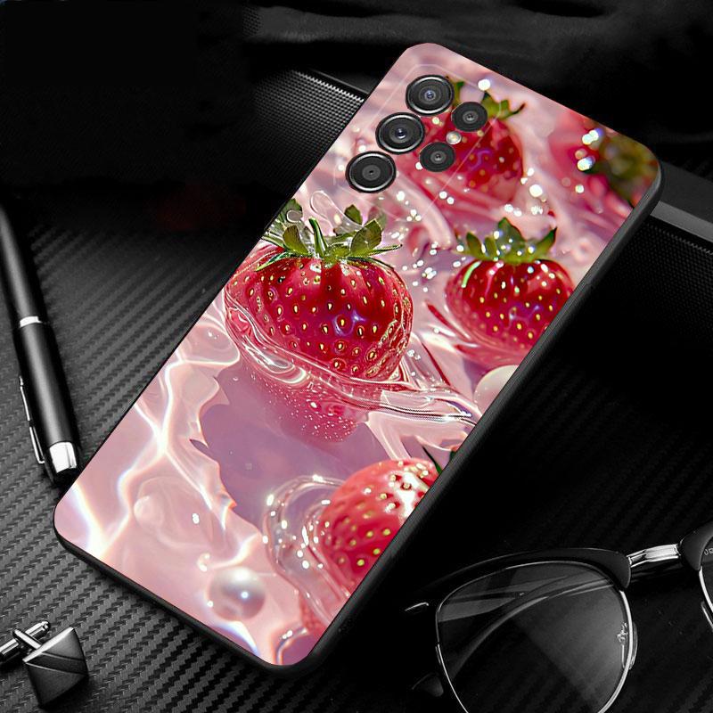 Phone Case For Samsung Galaxy S25 S24 S23 S22 S21 Ultra S24 S23 S22 S21 S25 Plus S24 S25 FE Lemon Strawberry Watermelon