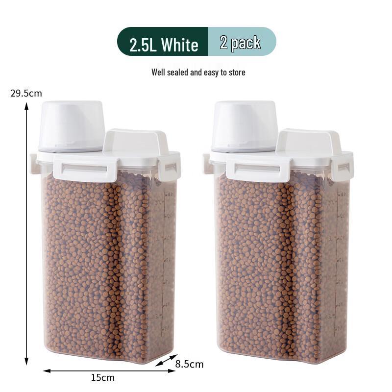Zhaoran 2.5L Moisture-Proof Pet Food Storage Container