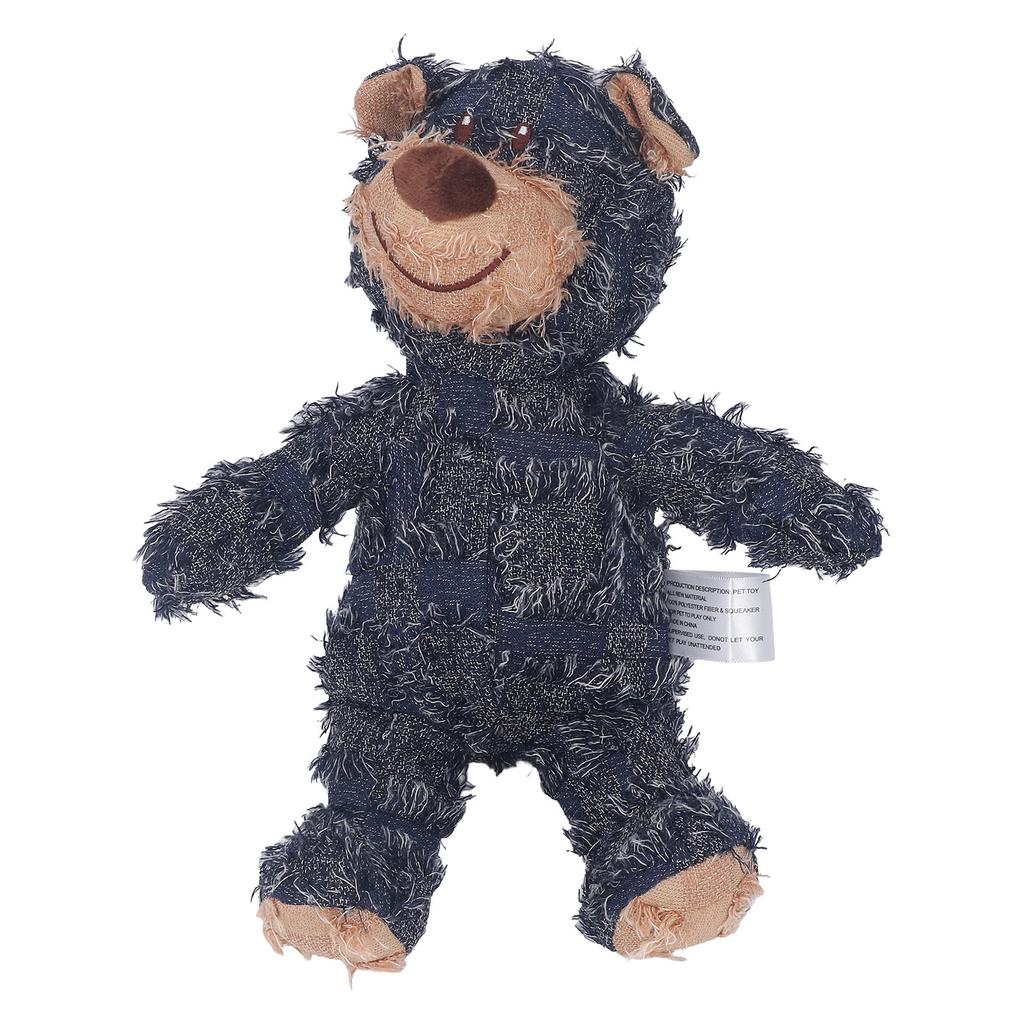 Squeaky Dog Toy Stuffed Plush Dog Toy Indestructible Robust Bear for Pets