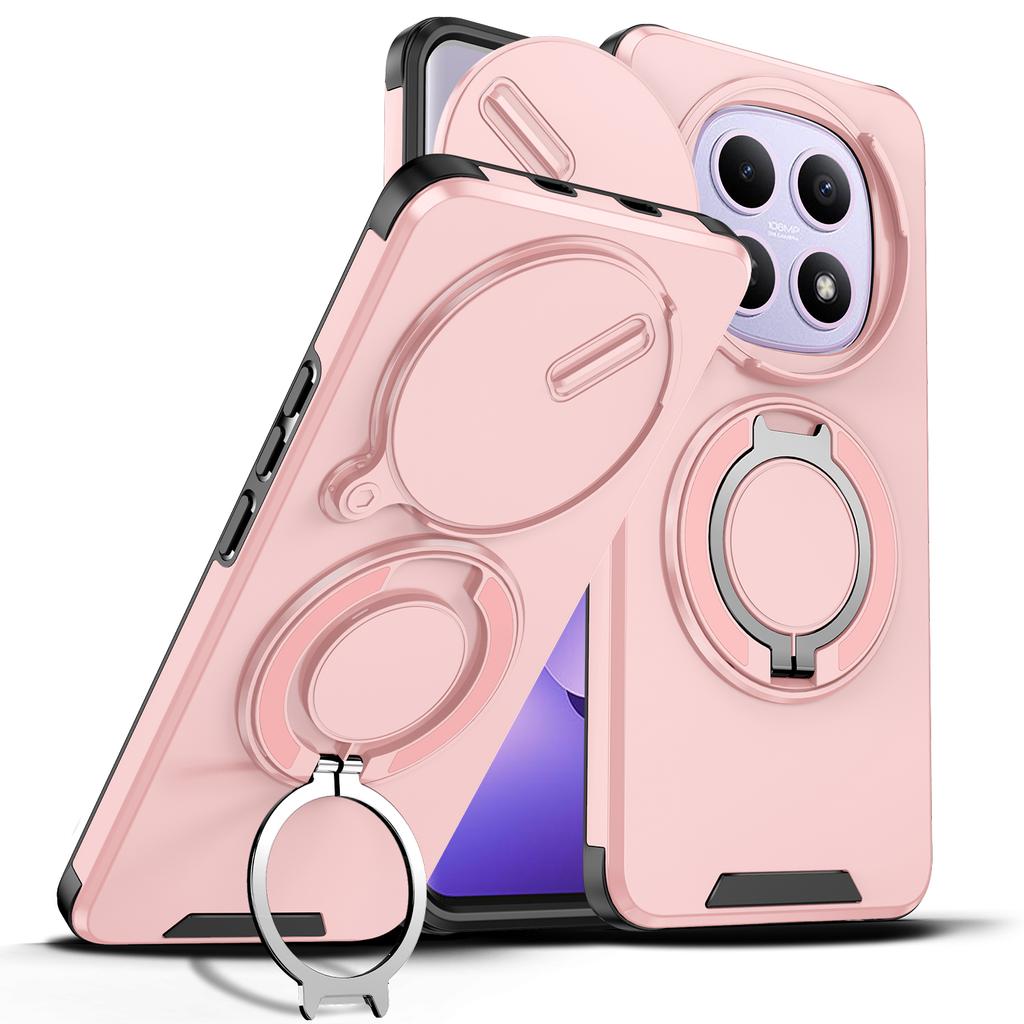 For Xiaomi Redmi Note 15 Case Redmi Note 15 4G 5G Cover Magnetic Ring Armor Slide Camera Lens Case Magsafe Wireless Charge Cover