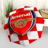 Arsenal Football Club Crest Outdoor Automatic Umbrella Folding Umbrella with 8 Ribs Lightweight All-Season Umbrella for Travel Vibrant Pattern Umbrell