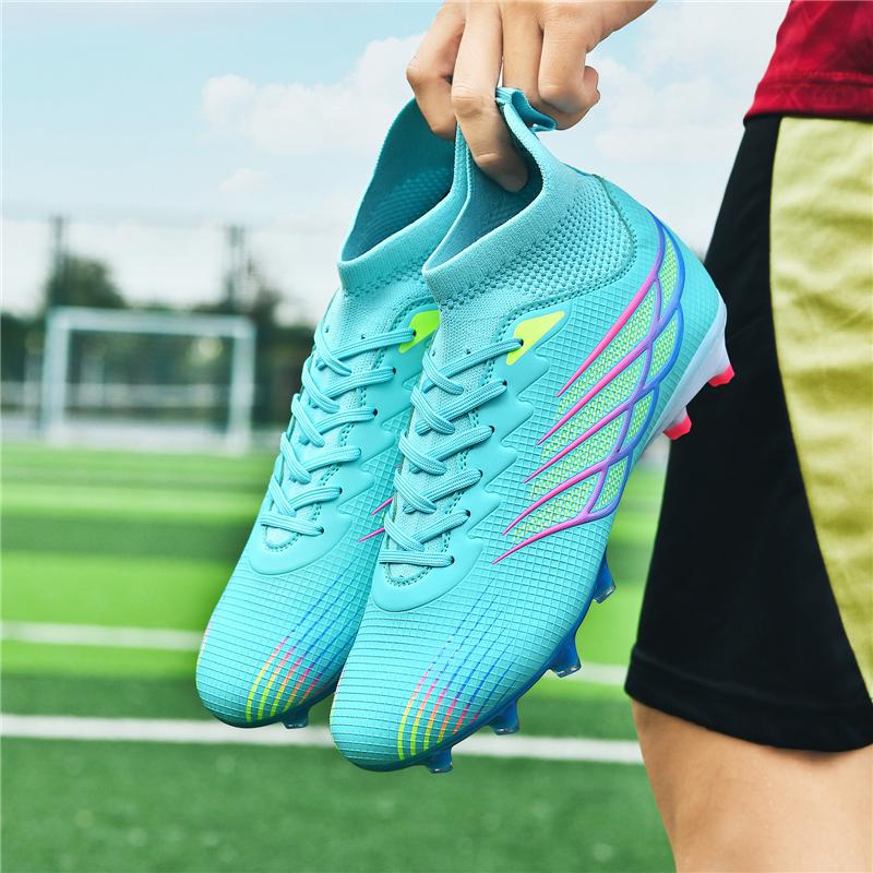 Unisex Football Shoes Men's Long Nail Training Sneakers Children Football Boots Youth Football Boots Soccer Shoes for Kids