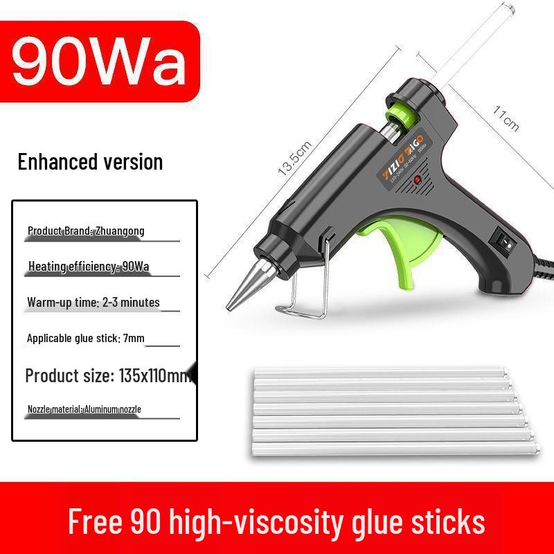 Compact Hot Melt Glue Gun for Students & Household Projects