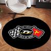 Lsle Of Man Tt (1) Round Office Rug Decorative Floor Rug for Office Bedroom Living Room and Home Space