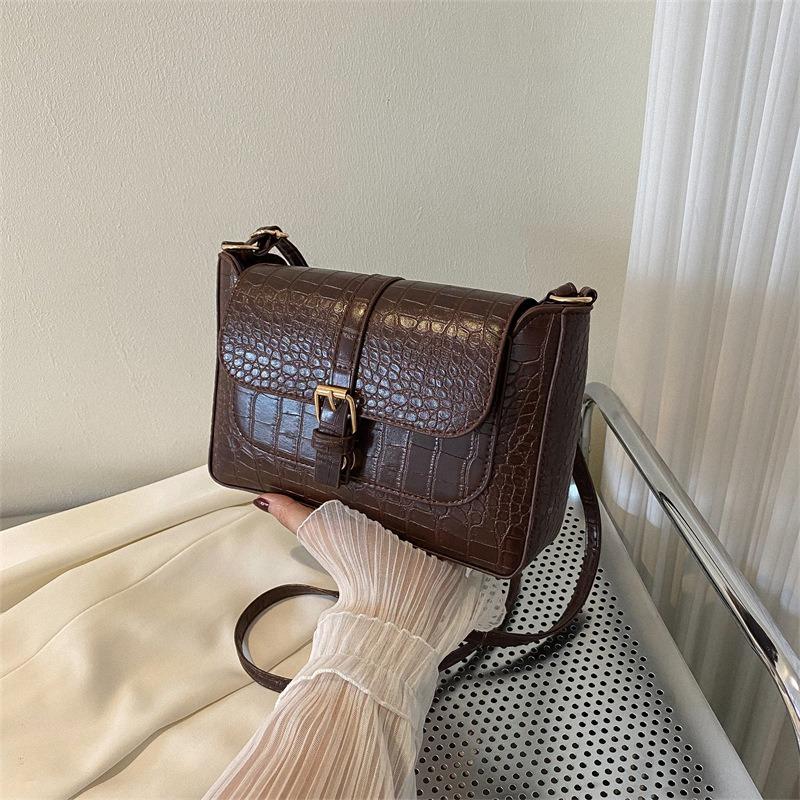 Bag Women's New Fashion Retro Small Square Bag Niche Texture Versatile Shoulder Bag Messenger Bag Trend