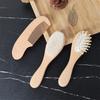 New Pattern 2pcs Baby Care Beech Wool Brush Bath Brush Massage Smooth Hair Massage Beech Flat Comb Baby Cleaning Products