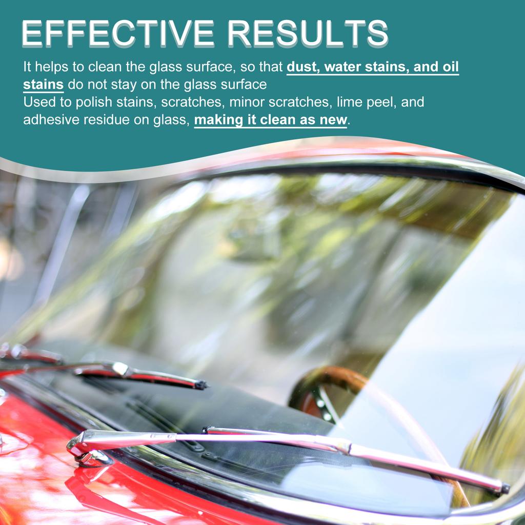 Poudre à polir le verre d'oxyde de cérium Nettoyant pour rayures de fenêtre Pare-brise Outil de réparation Tampon de polissage Cirage Poudre à polir