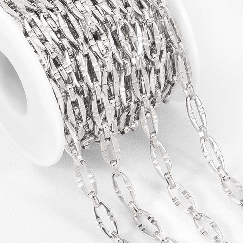 1Meter Multi Styles Stainless Steel Gold Color Silver Color Link Chain Bulk Chains DIY Necklace Jewelry Making Wholesale No Fade