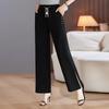 Past Loose Fit Elastischer Bund Weites Bein Verkürzte Hose