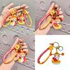Adorable Snake Baby Keyring Lovely Silicone Snake Year Pendant Perfect New Year Gift
