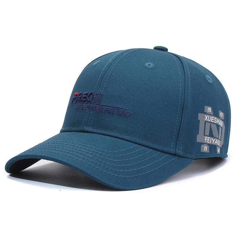 

Fashion versatile niche design trendy hat four seasons hat baseball cap павлин голубой