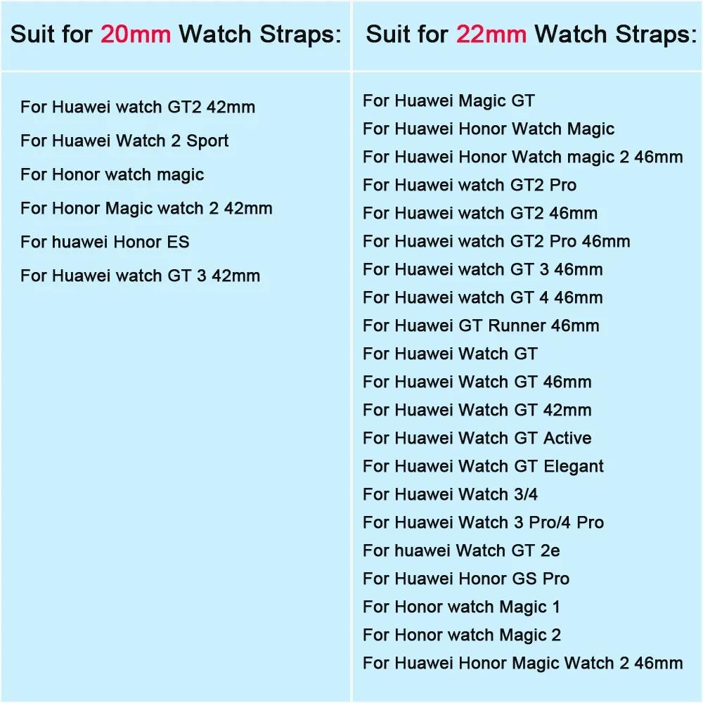 Cinturino in silicone da 20 22 mm per Huawei Watch 3 4 Pro GT 4 46 mm/GT 3/GT Runner/GT 2 Pro/GT 3 Pro Cinturino per orologio Honor Magic 2 Bracciale