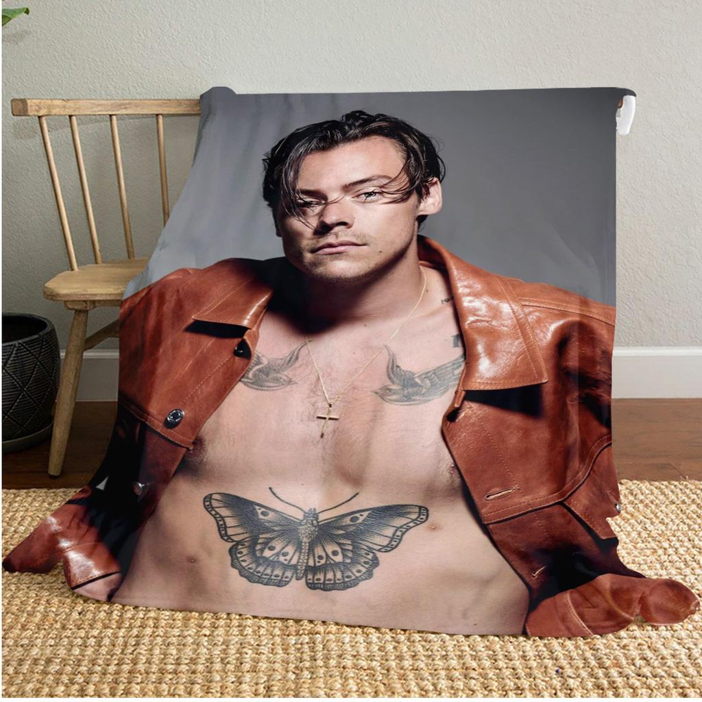 Harry Styles Blanket Soft Comfortable All Seasons Perfect Gift Sofa Office Nap Outdoor Travel