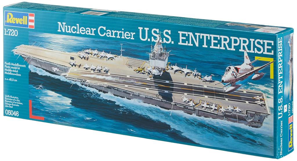 German Revell 1/720 Scale Nuclear Aircraft Carrier Enterprise 05046