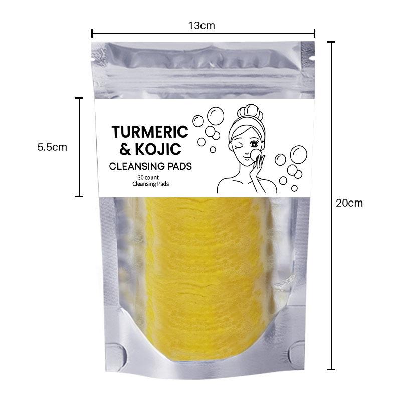 Turmeric Exfoliating Cleansing Pads for Face Natural Facial Scrub Deep Pore Cleanse