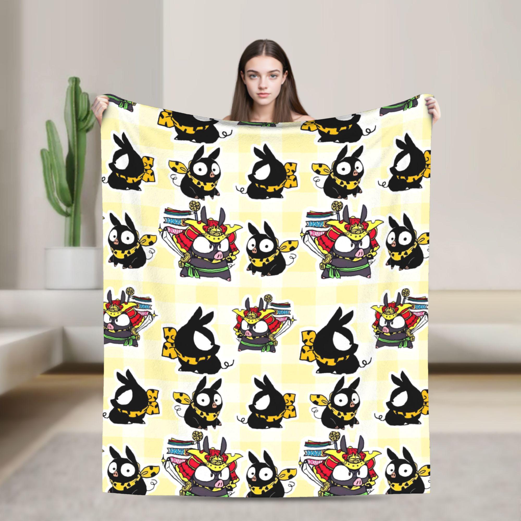 

P-Chan Ranma 1/2 Manga Blankets Comedy Flannel Novelty Soft Throw Blanket for Bedding Lounge Autumn/Winter 75x90cm