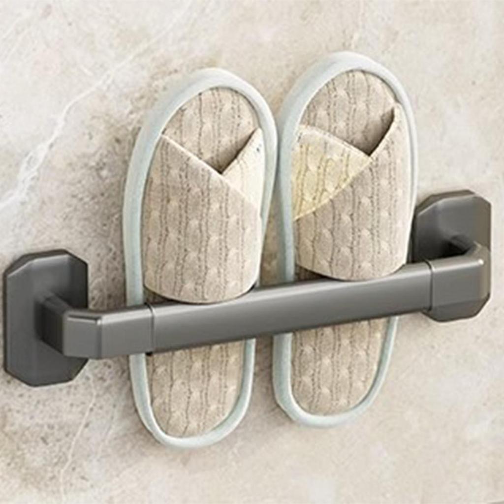 Bathroom Slipper Rack Wall Mounted Shoe Hanging Drainage Organizers Holder for Toilets Effective