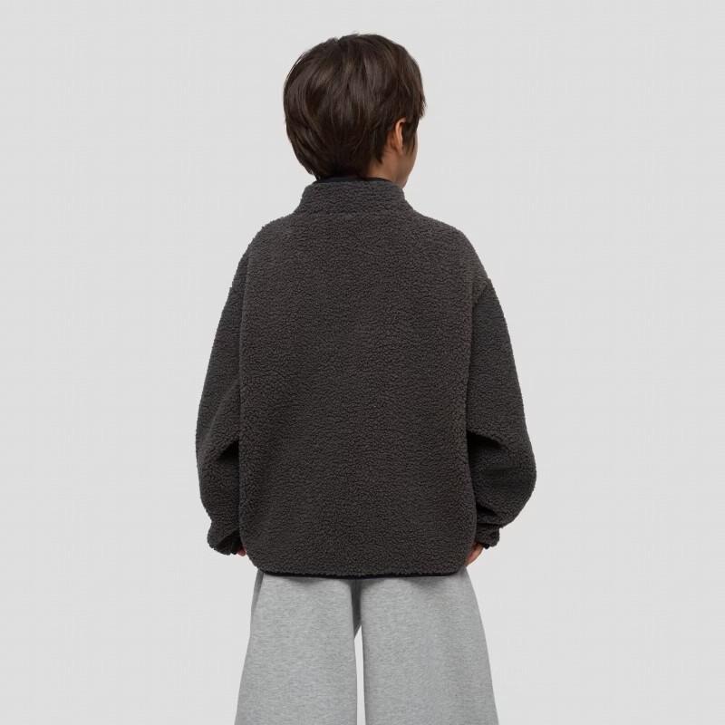 Gap Boys' Vintage Faux Shearling Stand-Collar Jacket