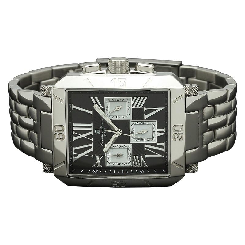 Uhr Chronograph Roman Index Regular Imported Product [Salvatore Mara] SM17117-SSBKSV Herren