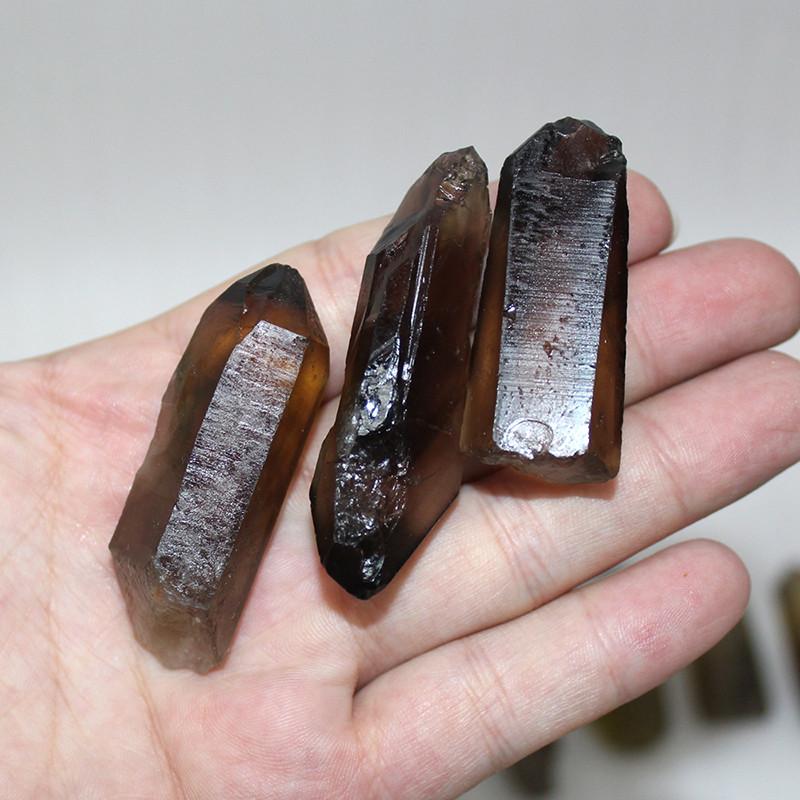 Natural Lemurian Rough Smoky Quartz Crystal Point For Healing Spiritual Growth Home Decor