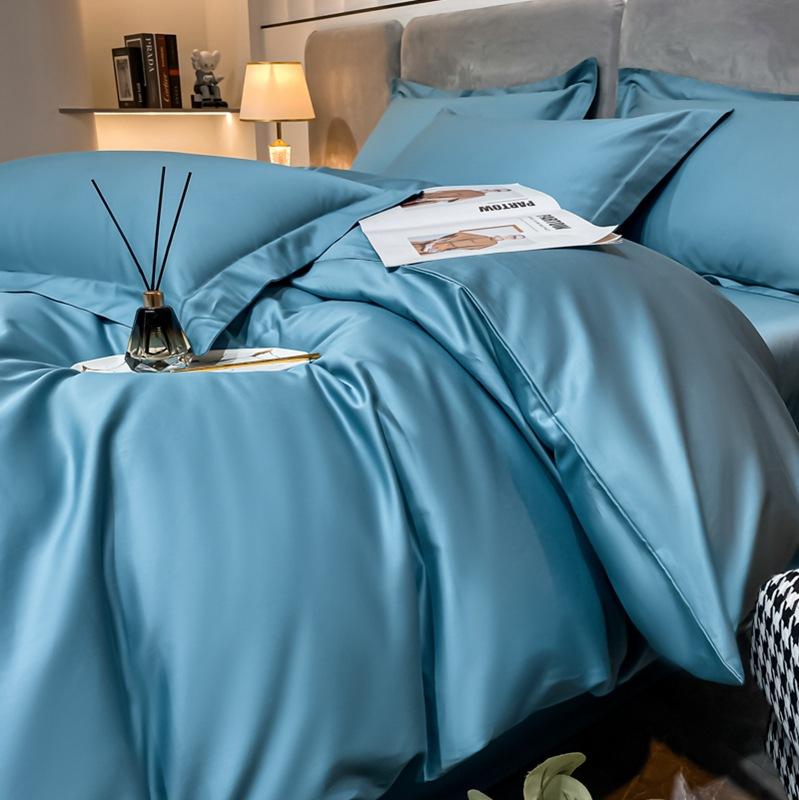 Class A 200 Thread Count Long Staple Cotton Four Piece Set Pure Cotton Bed Sheet Quilt Cover Four Seasons Light Luxury Nantong Bedding