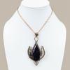 Russian Charoite Handmade Copper Wire Wrap Jewelry Pendant 3.94" S6b87