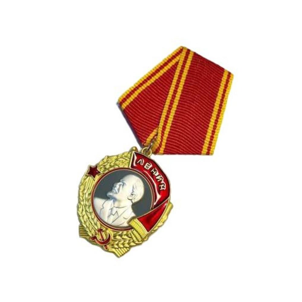 Soviet Union Lenin Medal, CCCP Badge, Red Flag Medal, World War II Patriotic Medal, Russian Badge, Christmas Gift, Stocking Stuffers