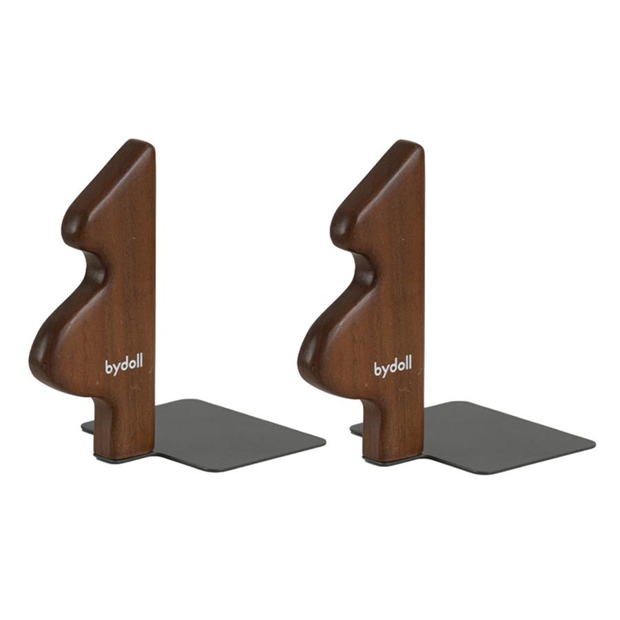 

2-Piece Set Christmas Tree Solid Wood Bookends • Creative Movable Desk Book Supports • Office/Home Desktop Storage Decor